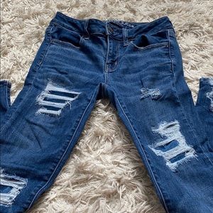 American Eagle Dark Wash Super Super Stretch Jeans